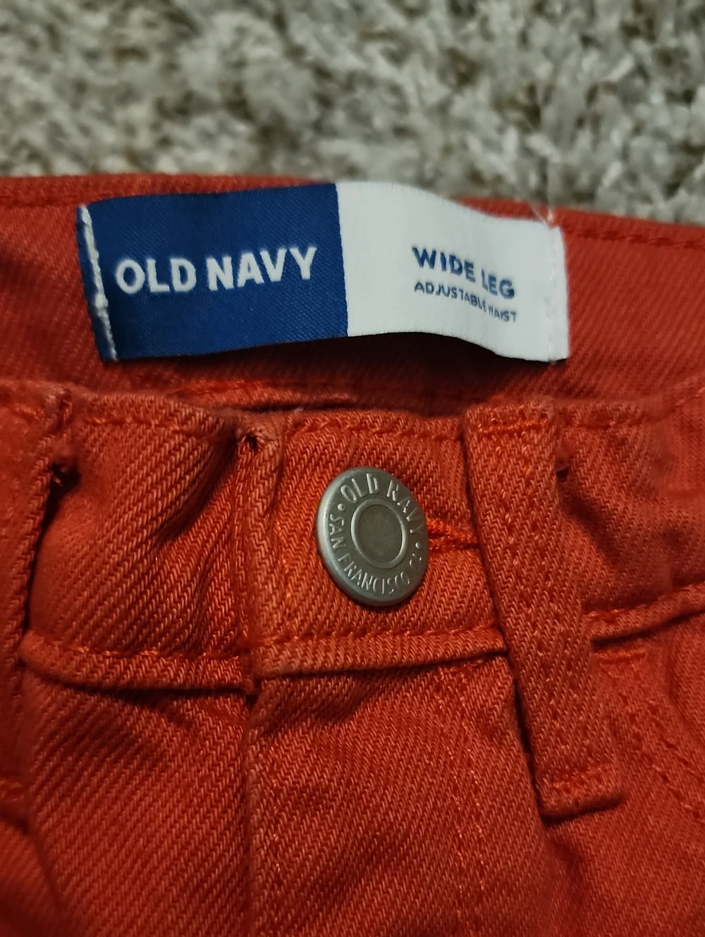 Old Navy Toddler Size 3T Red Denim Jeans, Pre-owned But EUC